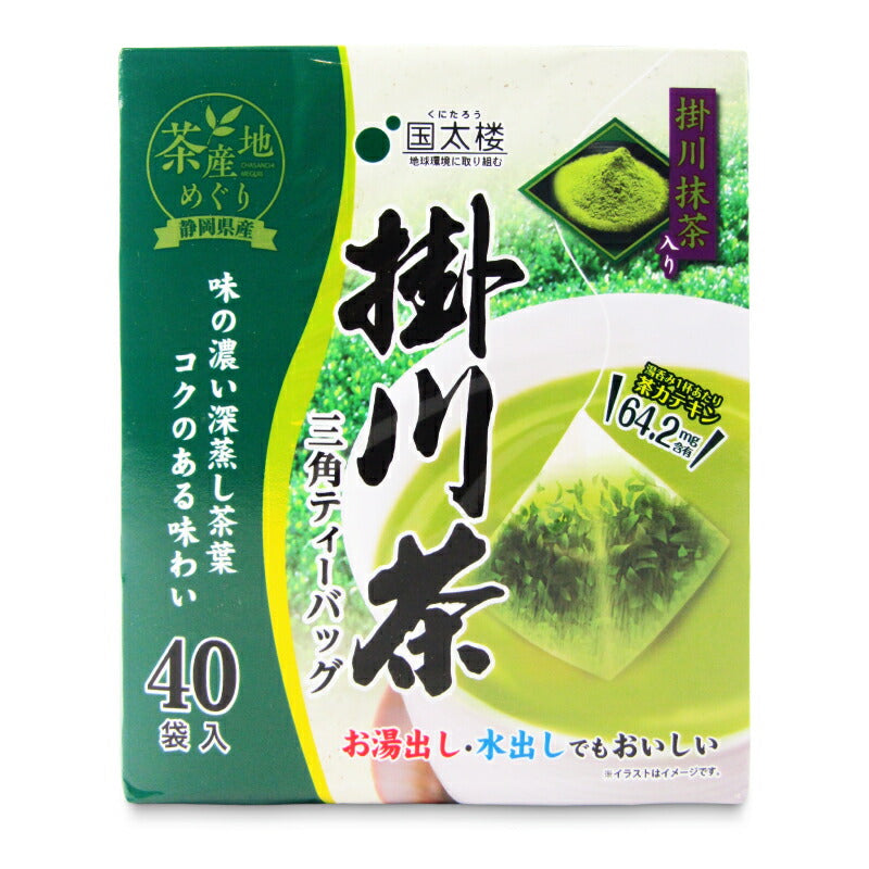 国太楼抹茶入り掛川茶三角TB40P