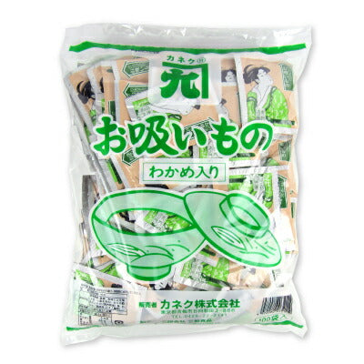 【マラソン限定！最大2000円OFFクーポン配布中】カネクお吸い物(わかめ)100食