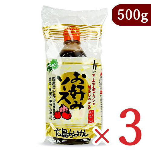 センナリ広島ぢゃけんお好みソース500g×3本