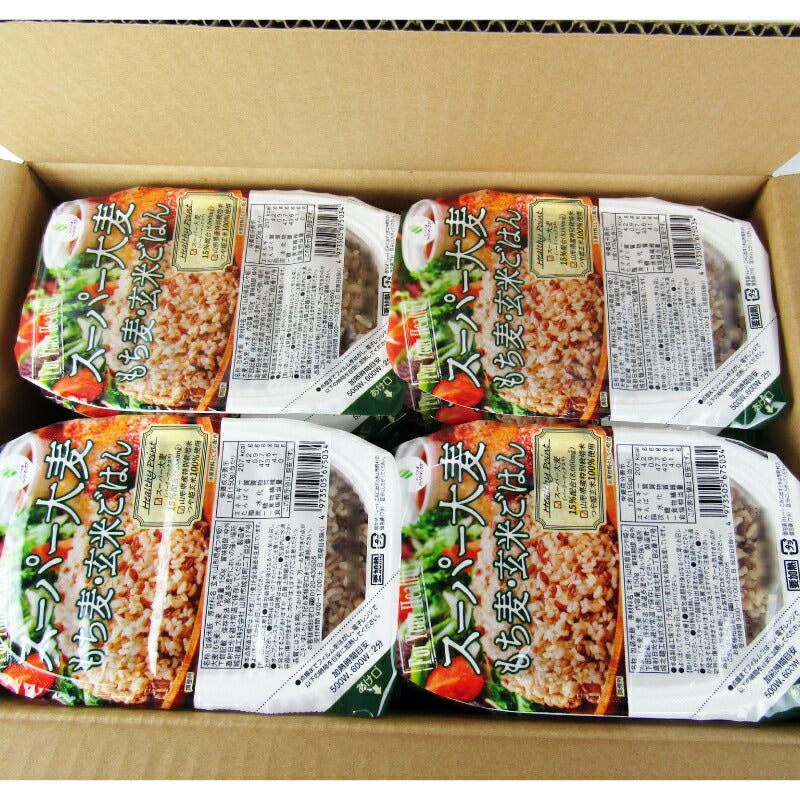 【マラソン限定!最大2000円OFFクーポン配布中!】《送料無料》城北麺工スーパー大麦もち麦・玄米ごはん150g×24個ケース販売