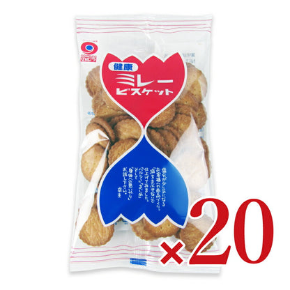 【マラソン限定!!最大2000円OFFクーポン配布中!!】《送料無料》野村煎豆加工店健康ミレービスケット120g×20袋ケース販売