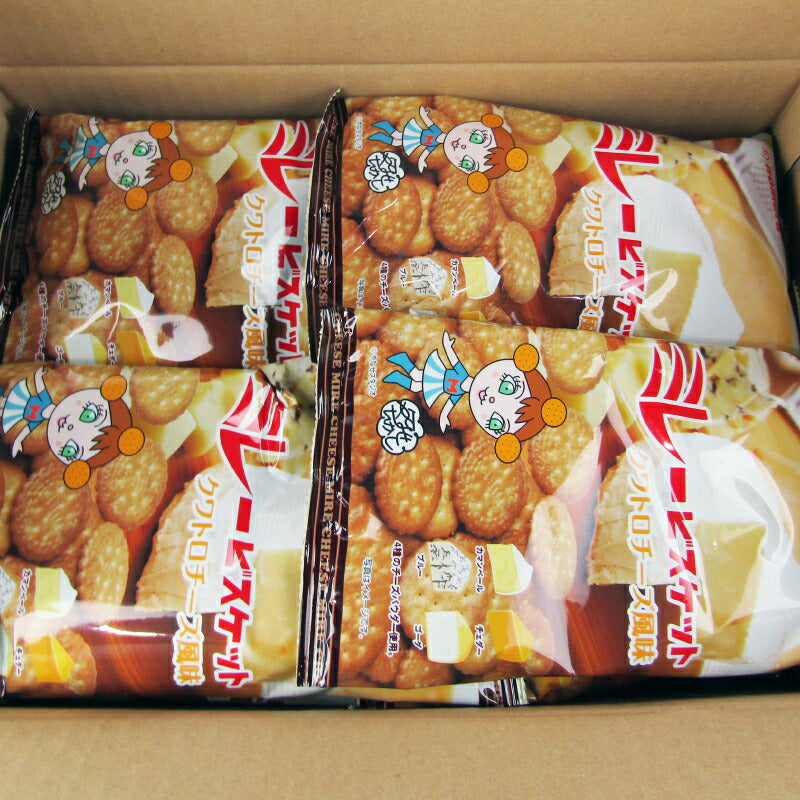 【マラソン限定!!最大2000円OFFクーポン配布中!!】《送料無料》野村煎豆加工店ミレービスケットクワトロチーズ風味120g×20袋ケース販売