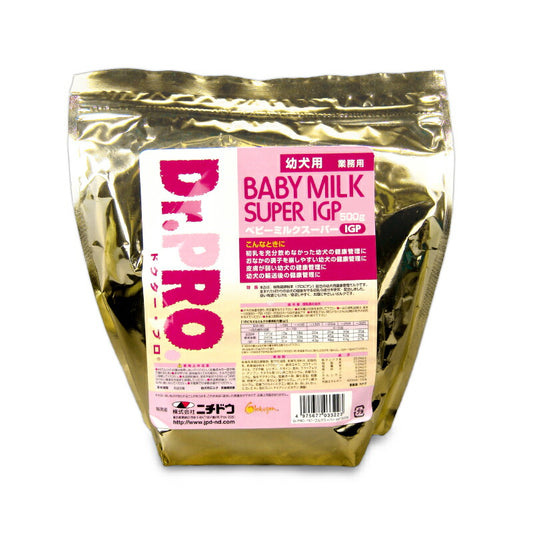 【34時間限定！食フェスクーポン配布中！】ニチドウDr.ProベビーミルクスーパーIGP幼犬用500g