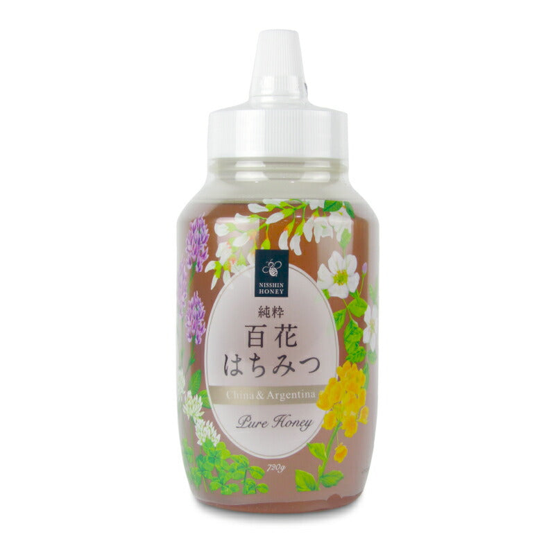 【マラソン限定!最大2160円OFFクーポン配布中!】日新蜂蜜純粋百花はちみつ720g