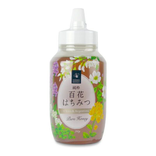 【マラソン限定!最大2160円OFFクーポン配布中!】日新蜂蜜純粋百花はちみつ720g