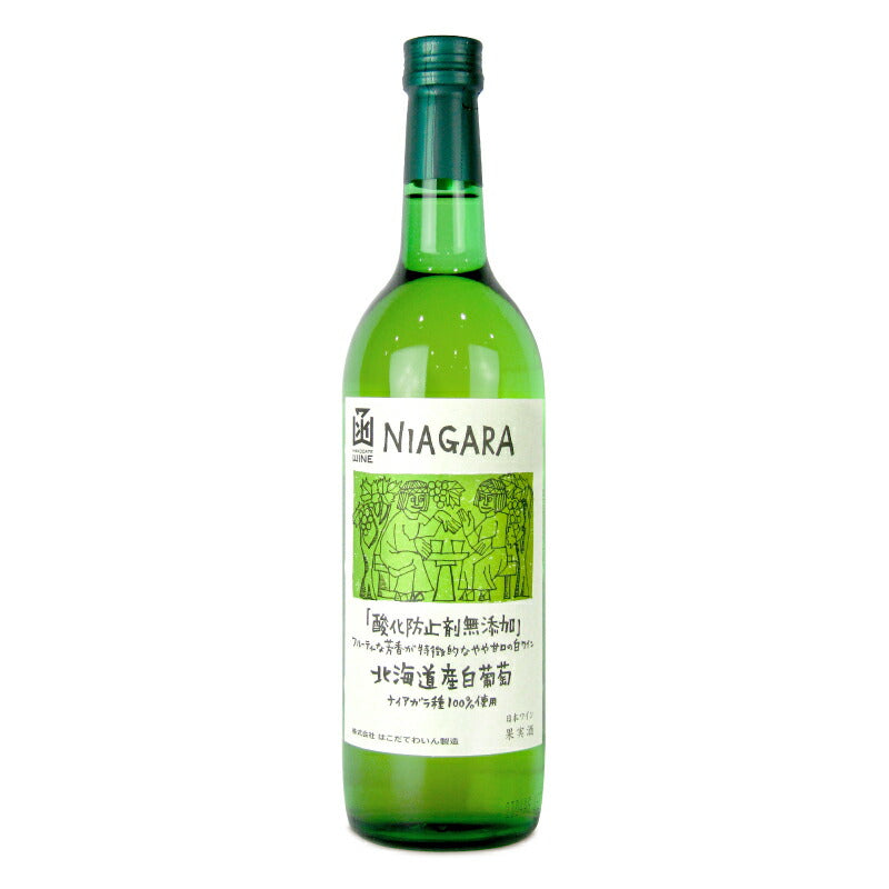 はこだてわいん酸化防止剤無添加ナイアガラ720ml白ワイン