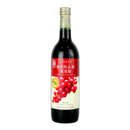 はこだてわいん酸化防止剤無添加コクのある赤720ml赤ワイン