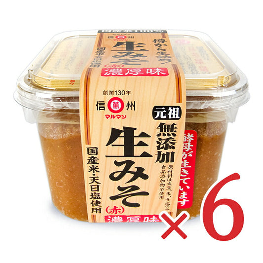 《送料無料》マルマン生みそ赤カップ750g×6個ケース販売