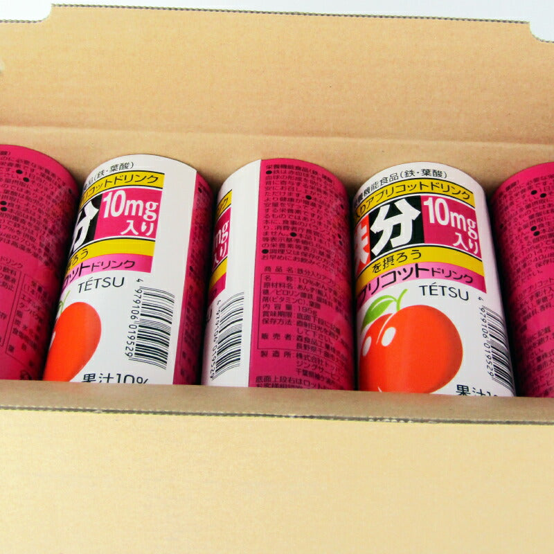 【マラソン限定!最大2000円OFFクーポン配布中!】《送料無料》森食品工業鉄分入りアプリコットドリンクケース販売