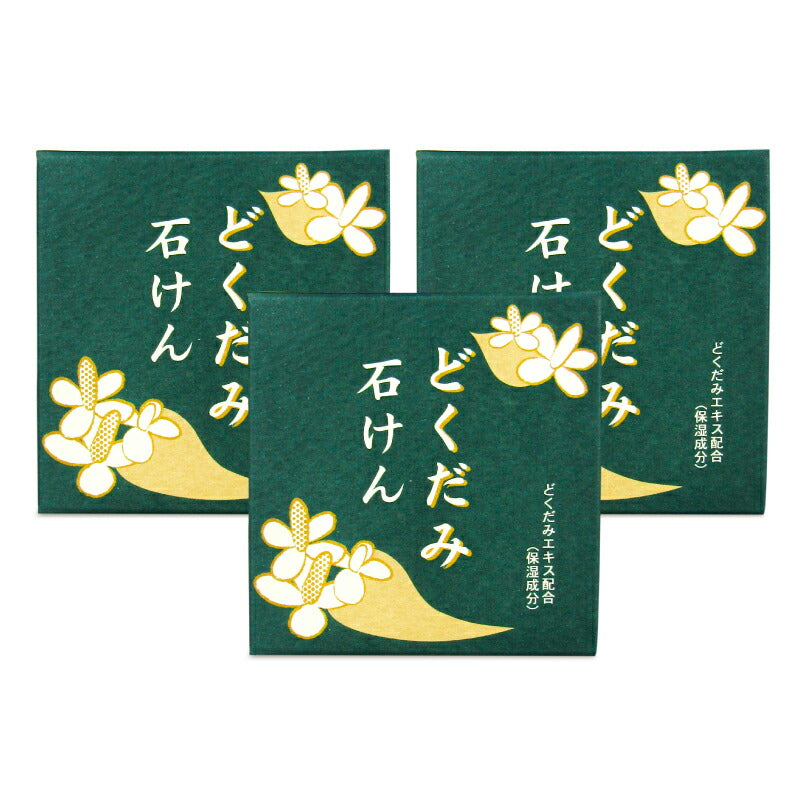 【ミライスタイル】地の塩社和の美肌石けんＣ（どくだみせっけん）100g