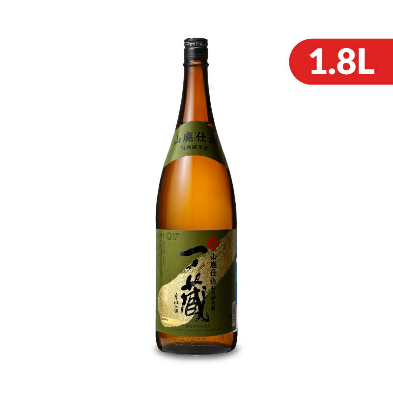 【マラソン限定!最大2000円OFFクーポン配布中!】《送料無料》一ノ蔵山廃仕込特別純米酒1.8L