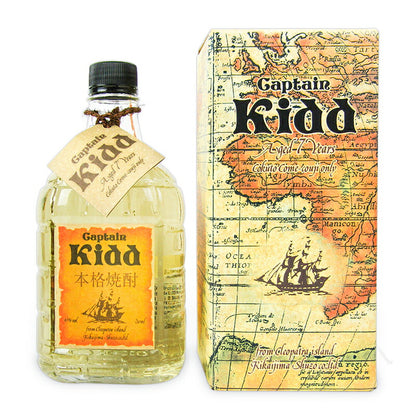 《送料無料》喜界島酒造キャプテンキッド黒糖化粧箱入乙43度720ml本格焼酎