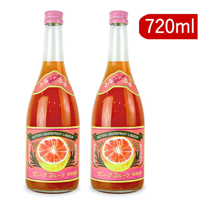 《送料無料》請福酒造グレープフルーツシークヮーサー720ml×2本リキュール