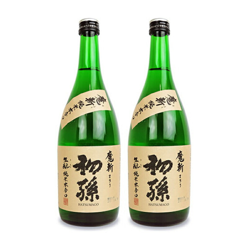 《送料無料》東北銘醸初孫純米本辛口魔斬720ml×2本セット