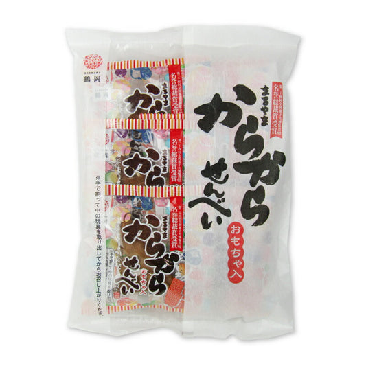 【最大2200円OFFのスーパーSALE限定クーポン配布中！】宇佐美煎餅店まるやまからからせんべい(民芸玩具）6個袋入