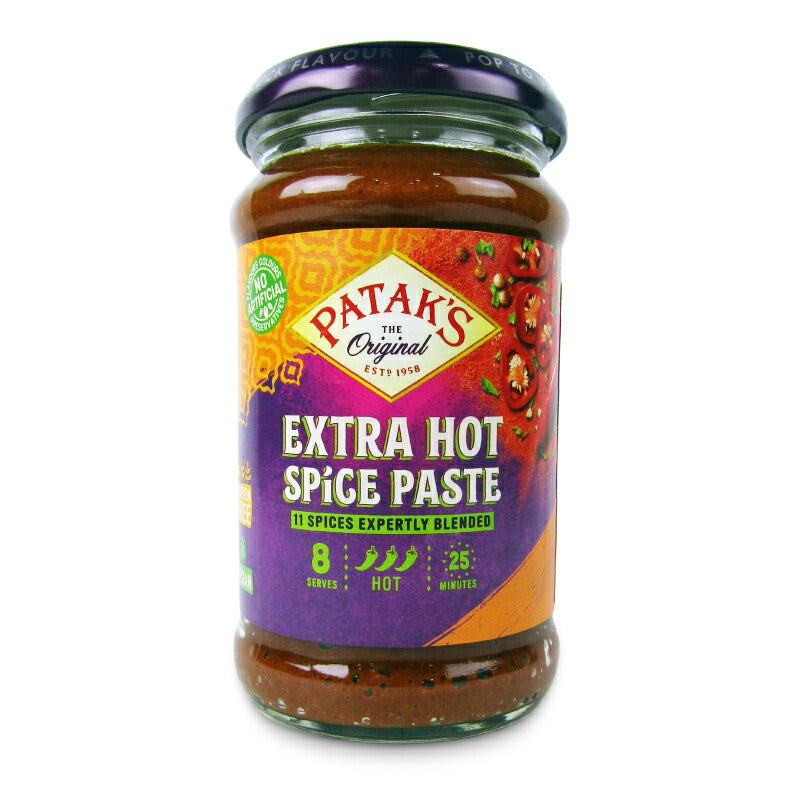 【マラソン期間限定!!最大2000円OFFクーポン配布中!!】パタックスエキストラホットカレーペースト283g