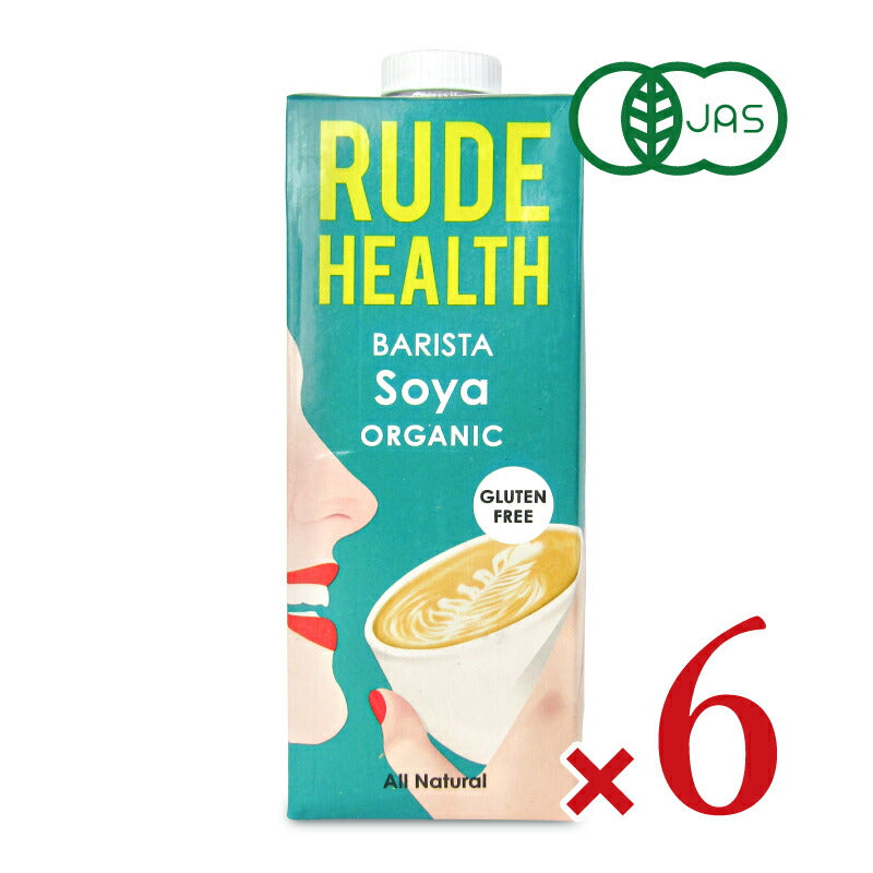 ルードヘルスオーガニックバリスタソイミルク1L×6個ケース販売