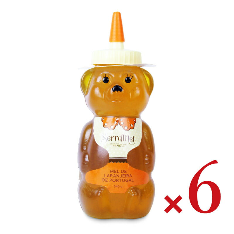 蜂蜜大好き♡仲良しクマちゃん クマちゃんハチミツ(オレンジの花) 340g [メルカード・ポルトガル