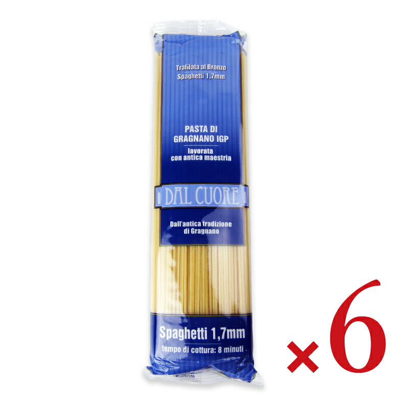 【マラソン限定!最大2000円OFFクーポン配布中!】《送料無料》ダルクオーレスパゲッティ1.7mm500g×6袋