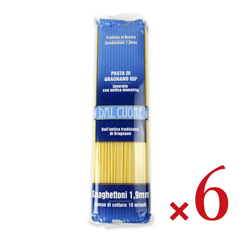 【マラソン限定!最大2000円OFFクーポン配布中!】《送料無料》ダルクオーレスパゲッティ1.9mm500g×6袋