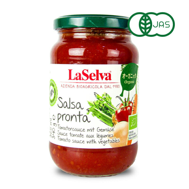 ラセルバオーガニックパスタソーストマト340g有機JAS