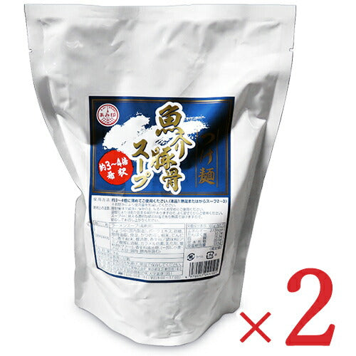 あみ印つけ麺魚介豚骨スープ1kg-2s