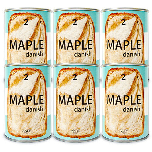 《送料無料》アンデデニッシュ缶メープル×6個デニッシュパンの缶詰