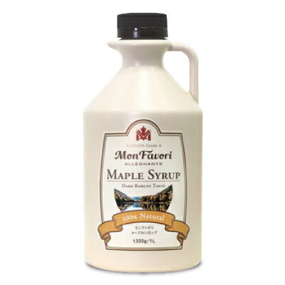 富永貿易アレガニ(アレガニーズ)ピュアメープルシロップダークロバストテイスト1L(1320g)［カナダグレードA]《あす楽》
