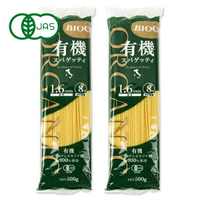 ビオカ有機スパゲッティ500g有機JAS