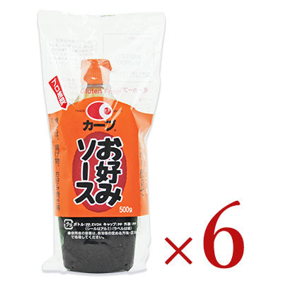 《送料無料》毛利醸造カープお好みソース500g×6個《あす楽》