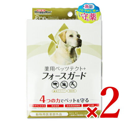 【SS限定！最大2000円OFFクーポン】《メール便選択可》ドギーマンハヤシ薬用Ｐテクト＋Ｆガード大型犬3P×2箱