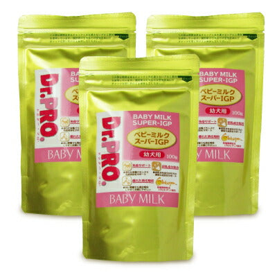 《送料無料》ニチドウDr.PROIGPミルク幼犬100g×3袋