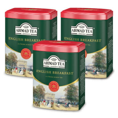 富永貿易 AHMAD TEA イングリッシュブレックファースト リーフティー200g 缶