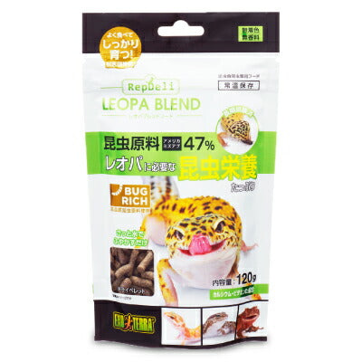 【10/20-25限定！まとめ買いクーポン】ジェックスGEXレオパブレンドフード120g