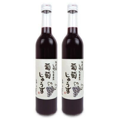 林農園 しぼったままの葡萄じゅうす 500ml  果汁100% コンコード 赤 [五一わいん]
