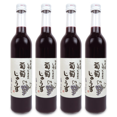 林農園 しぼったままの葡萄じゅうす 500ml  果汁100% コンコード 赤 [五一わいん]