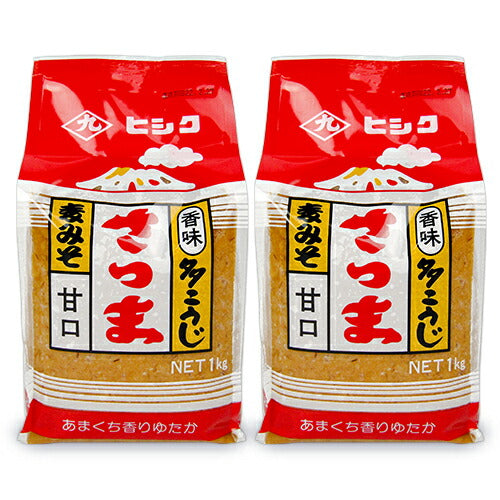 藤安醸造ヒシク香味多こうじ麦みそ甘口1kg×2個