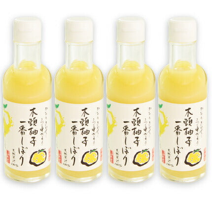 木頭ゆず 一番しぼり 200ml ［黄金の村］【徳島特産柚子 柚子 無添加