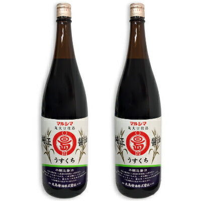 マルシマ純正醤油うすくち1800ml【にっぽん津々浦々】