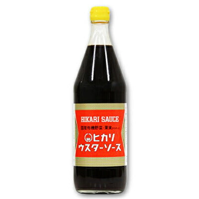 ヒカリウスターソース900ml（国産有機野菜・果実使用）［光食品］【にっぽん津々浦々】