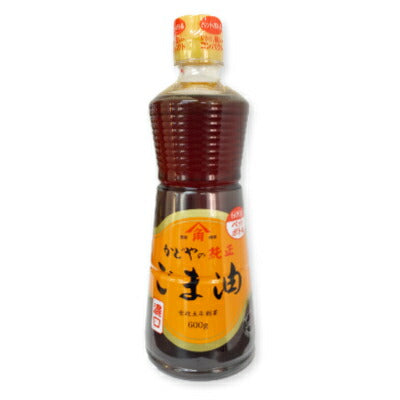かどや製油銀印純正ごま油(濃口)600g【にっぽん津々浦々】