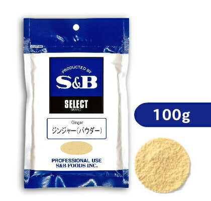 S&Bセレクトスパイスジンジャーパウダー100g袋【にっぽん津々浦々】