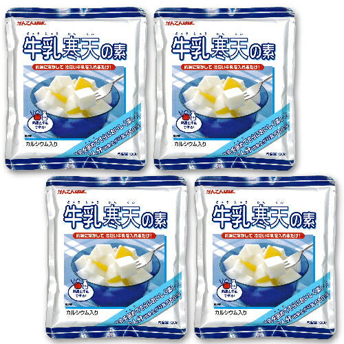 かんてんぱぱ牛乳寒天の素100g×4袋【にっぽん津々浦々】