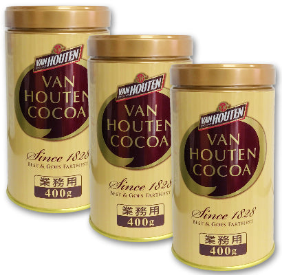 バンホーテン ゴールドラベル ピュアココア 400g 業務用 ［VAN HOUTEN］【ココア 純ココア ヴァンホーテン 粉末 パウダー 無添加 片岡物産 お徳用 大容量】