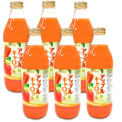 JAアオレンアップル＆キャロット1L×6本【にっぽん津々浦々】