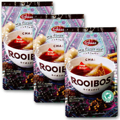 Gass ルイボスチャイ 60g （2g×30袋）［ガスコ ガス］【ルイボス茶 ルイボスティー ノンカフェイン ティーバッグ ティーパック チャイルイボス】