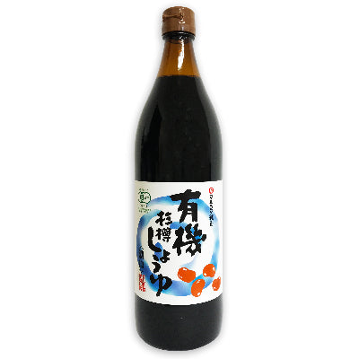マルシマ有機杉樽しょうゆ濃口900ml［丸島醤油有機JAS］【にっぽん津々浦々】