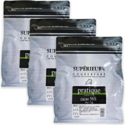 大東カカオスペリオールプラティーク1kg（1000g）×3袋＜カカオ分:56％＞【にっぽん津々浦々】