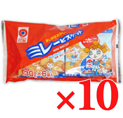 野村煎豆加工店4連ミレービスケット［30g×6袋］×10パック【にっぽん津々浦々】