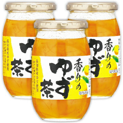 加藤美蜂園香りのゆず茶415g×3本［加藤美蜂園本舗］